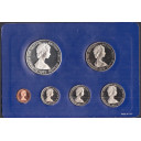 ISOLE VERGINI BRITANNICHE serie di 6 monete del 1975 Fondo Specchio